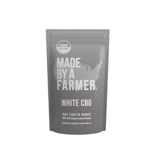 White CBG Flower bag