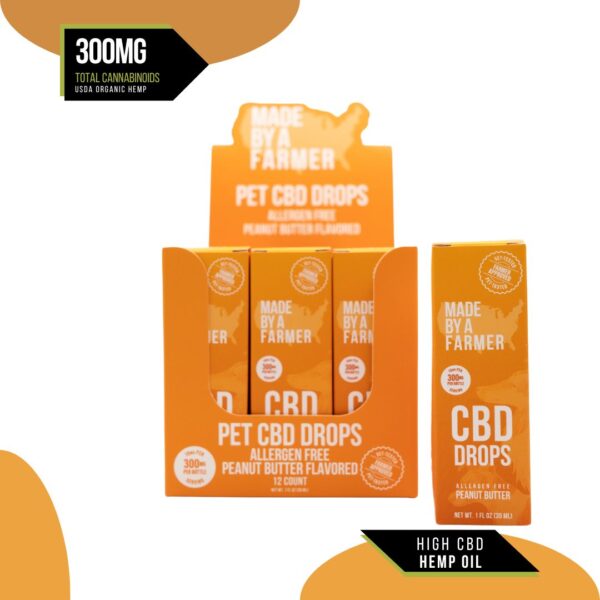 Peanut Butter CBD Pet Tincture packaging