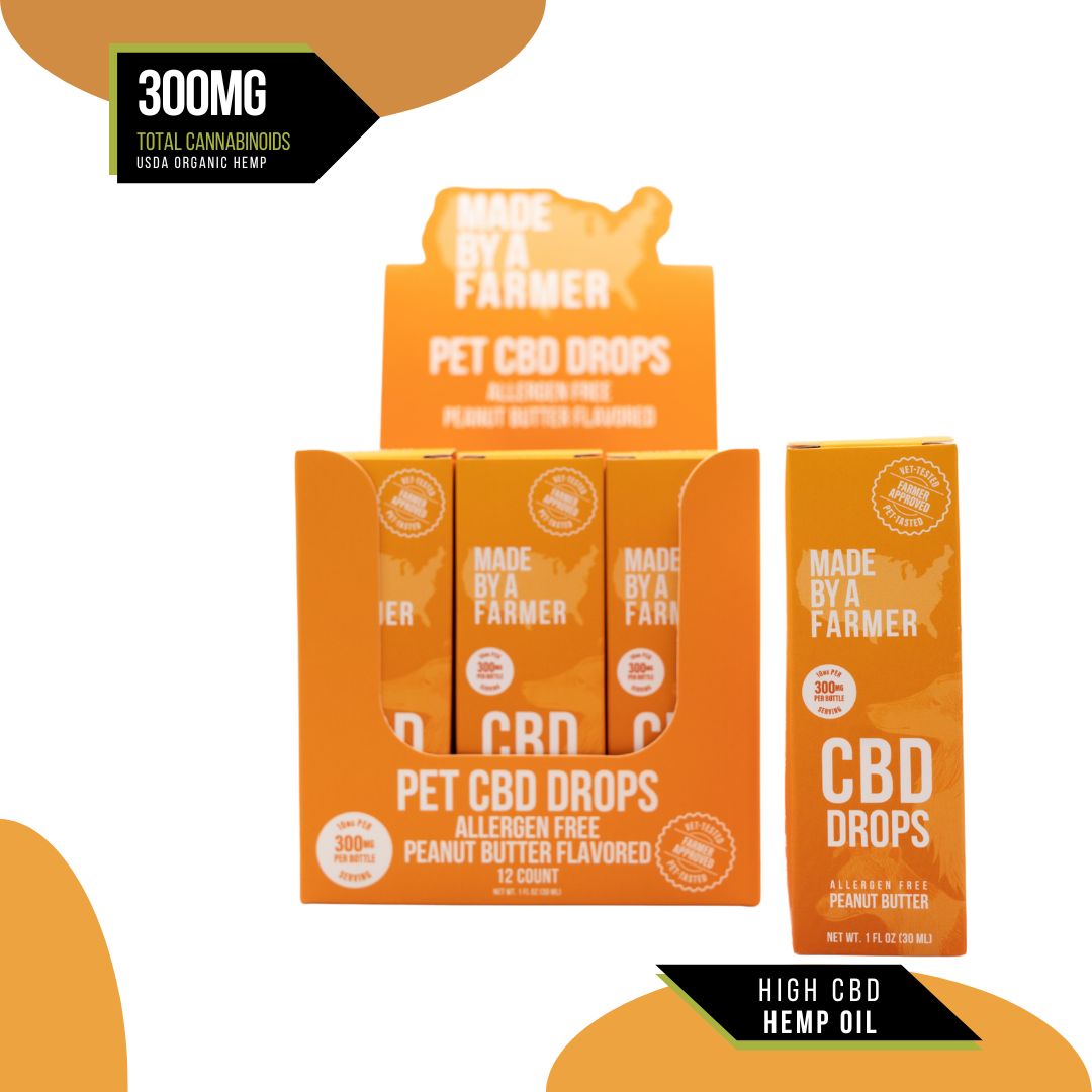 Peanut Butter CBD Pet Tincture packaging