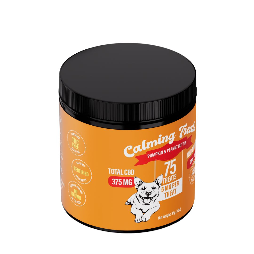 Calming Treats - 75pc Medium Breed CBD Dog Treats - Image 2